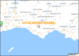 map of Estacion Santa Isabel
