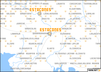 map of Estacones