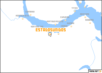 map of Estados Unidos