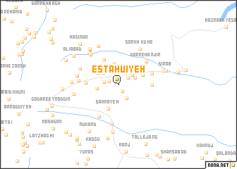 map of Estāhū\