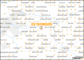 map of Estaimbourg