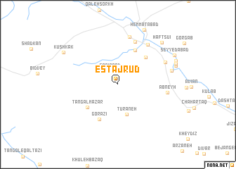 map of Estajrūd