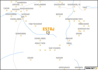 map of Estāj
