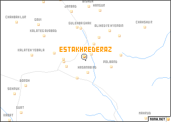 map of Estakhr-e Derāz