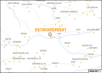 map of Estakhr-e Posht