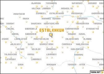 map of Esţalkh Kūh