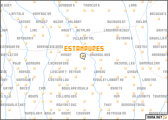 map of Estampures