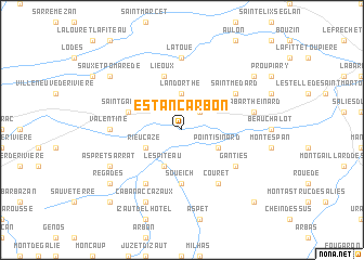 map of Estancarbon