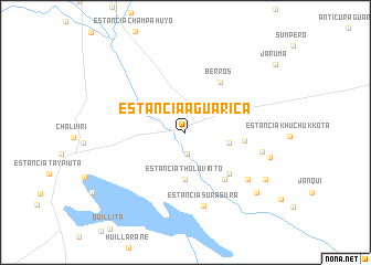 map of Estancia Agua Rica