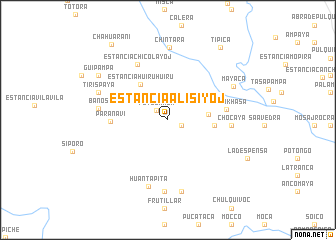 map of Estancia Alisiyoj