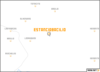 map of Estancia Bacilio