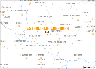 map of Estancia Cancha Pampa