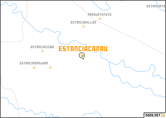 map of Estancia Cara ü