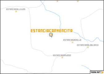 map of Estancia Carmencita