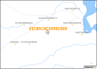 map of Estancia Cerro Corá