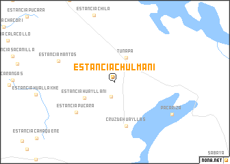 map of Estancia Chulmani