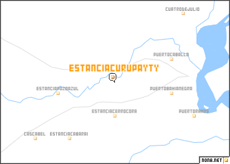 map of Estancia Curupayty