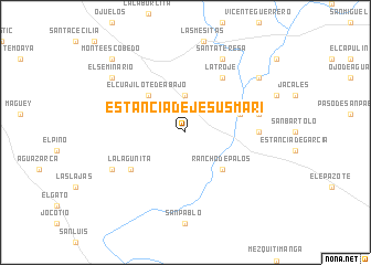 map of Estancia de Jesús Marí