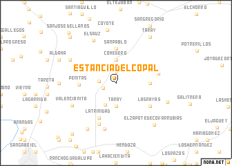 map of Estancia del Copal