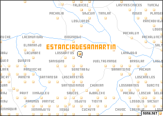 map of Estancia de San Martín