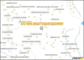 map of Estancia de Tequesquipan