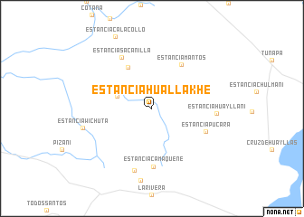 map of Estancia Huallakhe