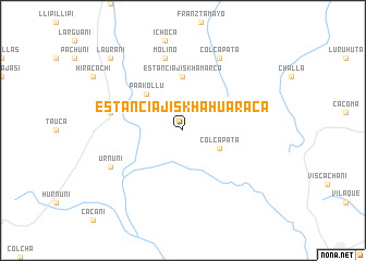 map of Estancia Jiskha Huaraca