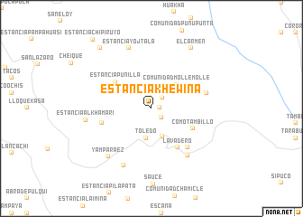 map of Estancia Khewiña