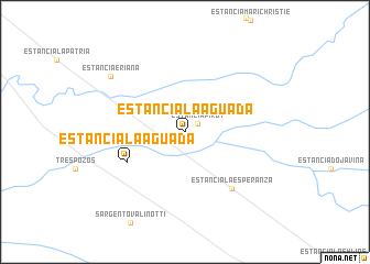 map of Estancia La Aguada