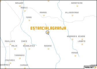 map of Estancia La Granja