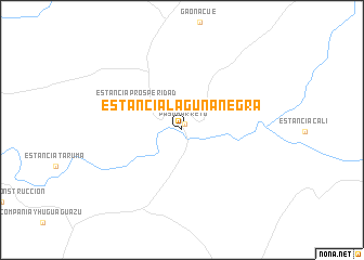 map of Estancia Laguna Negra