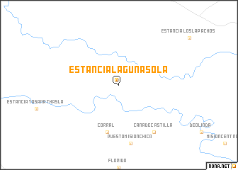 map of Estancia Laguna Sola