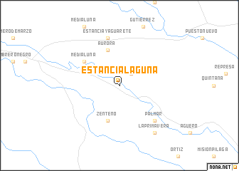 map of Estancia Laguna