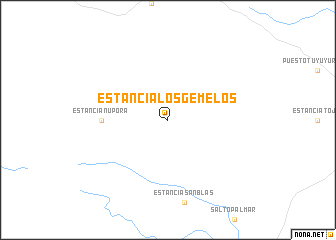 map of Estancia Los Gemelos