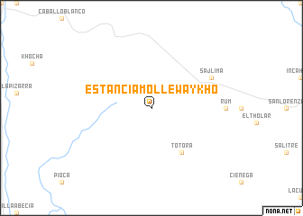 map of Estancia Molle Waykho