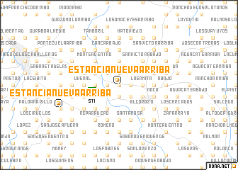 map of Estancia Nueva Arriba