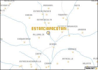 map of Estancia Pacotani