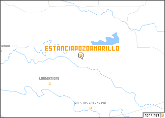map of Estancia Pozo Amarillo