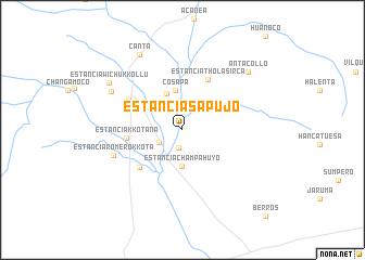 map of Estancia Sapujo