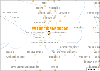 map of Estancias de Gordo