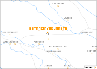 map of Estancia Yaguarete