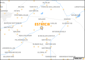 map of Estancia