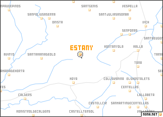 map of Estany