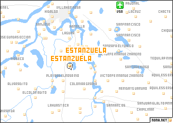 map of Estanzuela