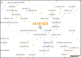 map of Estayuca