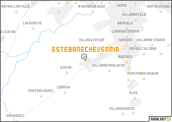 map of Esteban Echeverría