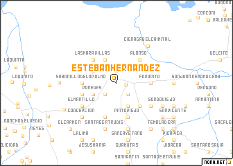 map of Esteban Hernández