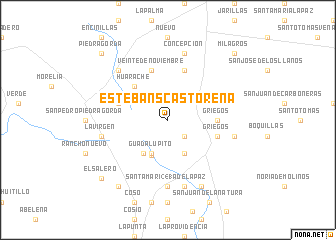 map of Esteban S. Castorena