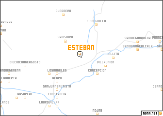 map of Esteban