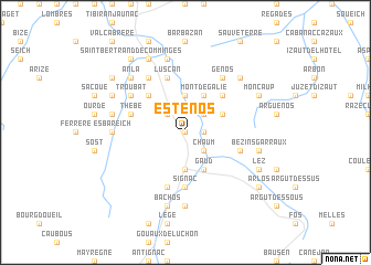 map of Esténos